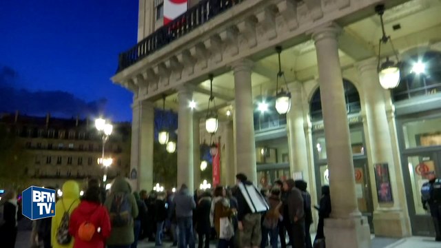 La Comédie française occupée par les intermittents