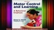 READ FREE FULL EBOOK DOWNLOAD  Motor Control and Learning A Behavioral Emphasis Full EBook