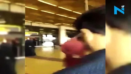 On cam- Indian filmmaker mobbed at Karachi Airport