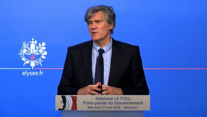 Point de presse de Stéphane Le Foll, le 27 avril 2016