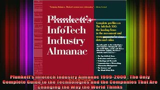 READ book  Plunketts Infotech Industry Almanac 19992000  The Only Complete Guide to the Full Free
