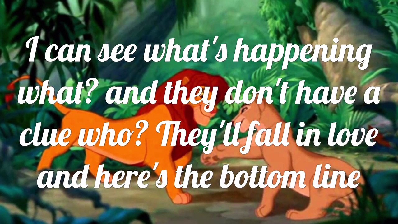 Can You Feel The Love Tonight Lyrics From The Lion King