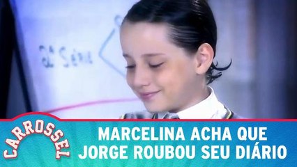 Marcelina acha que Jorge roubou seu diário