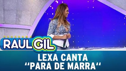 Lexa canta "Para de Marra" no programa Raul Gil