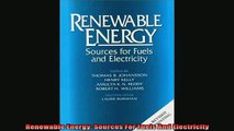 READ book  Renewable Energy Sources For Fuels And Electricity Online Free