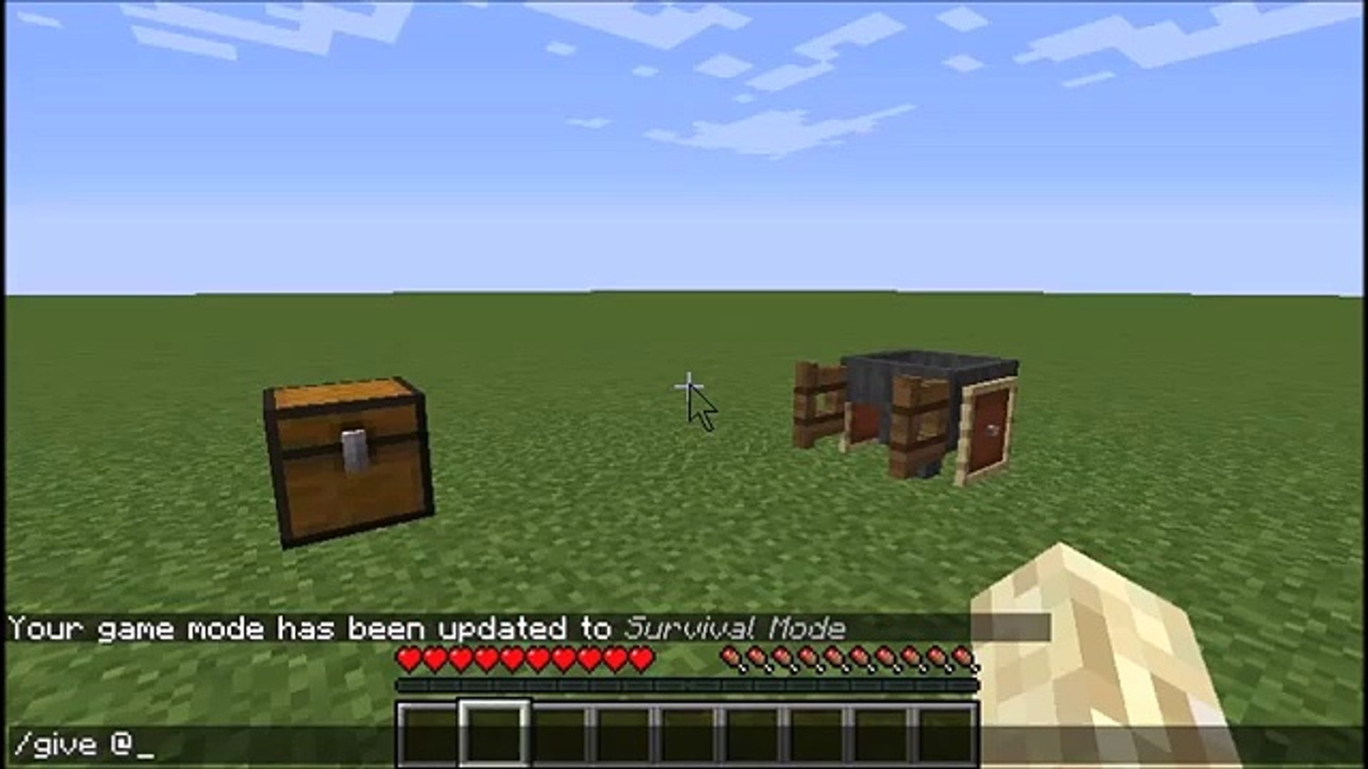 Minecraft|Tutorials| Wheelbarrow