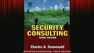 READ book  Security Consulting Third Edition  BOOK ONLINE