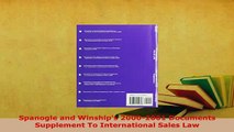 PDF  Spanogle and Winships 20002001 Documents Supplement To International Sales Law  Read Online