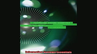 FREE PDF  Information Systems Essentials  FREE BOOOK ONLINE