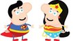 PEPPA PIG Transforms Into DC Comics SUPERMAN & WONDER WOMAN _ Coloring Videos For Kids