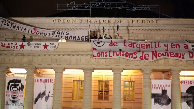 Le Théâtre de l'Odéon toujours occupé par les intermittents
