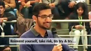 Google CEO Sundar Pichai Most Inspirational Speech Ever!!
