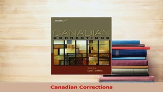 Download  Canadian Corrections  Read Online