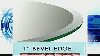 best produk   60 Round Tempered Glass Table Top 12 Thick 1 Beveled Edge