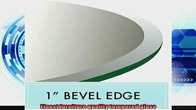 best produk 60 Round Tempered Glass Table Top 12 Thick 1 Beveled Edge