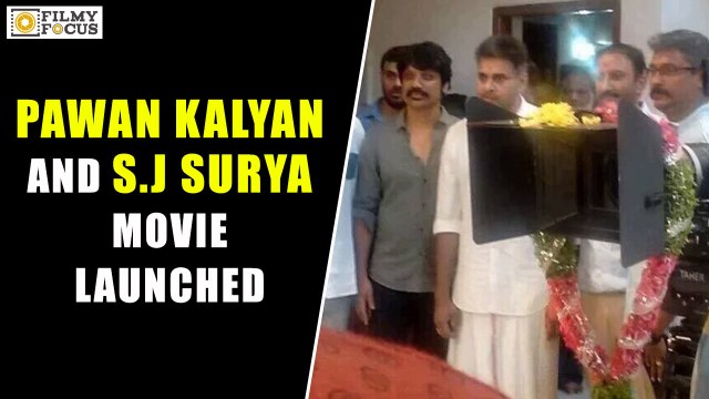 Pawan Kalyan and S J Surya Movie Launched - Filmyfocus.com