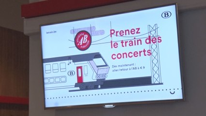 Aller voir un concert en train: l'AB et la SNCB collaborent