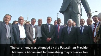 Statue of Nelson Mandela unveiled in a West Bank city