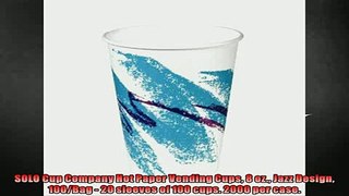 buy now  SOLO Cup Company Hot Paper Vending Cups 8 oz Jazz Design 100Bag  20 sleeves of 100