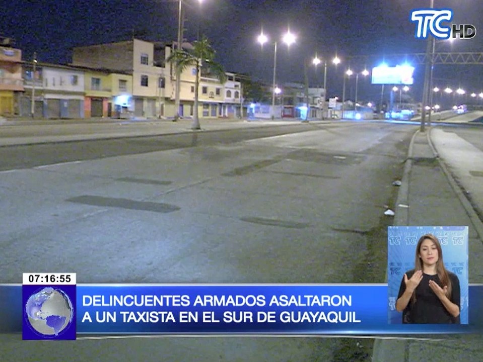 Delincuentes armados asaltaron a un taxista en el sur de Guayaquil
