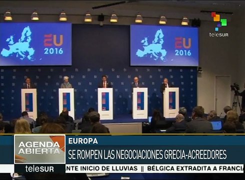Grecia y sus acreedores rompen negociaciones de salvamento económico