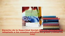 PDF  Derecho de la Seguridad Social Manual universitario adaptado a los nuestos estudios de  EBook