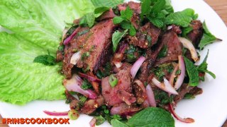 How to make Beef Nam Tok (Thai spicy salad) | เนื้อน้ำตก (English)