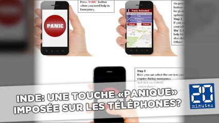 Inde: Une touche «panique» obligatoire sur les téléphones?