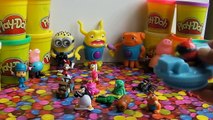 Peppa Pig Cans Play Doh Surprise Eggs Angry Birds Toys Spongebob Tom Jerry