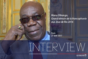 Interview de Manu Dibango, grand témoin de la Francophonie aux Jeux de Rio 2016