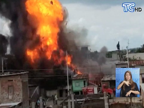 Incendio consumió 6 casas en Tosagua