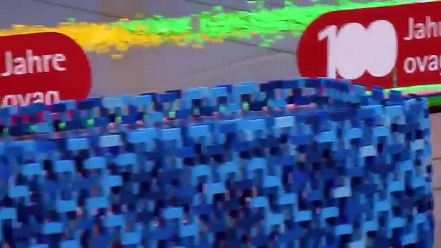 128,000 Dominoes Falling into past a journey around the world 2 Guinness World Records) YouTub