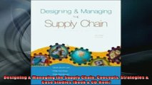 EBOOK ONLINE  Designing  Managing the Supply Chain Concepts Strategies  Case Studies Book  CDRom READ ONLINE