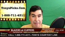 LA Clippers vs. Portland Trailblazers Free Pick Prediction Game 5 NBA Pro Basketball Playoffs Odds Preview 4-27-2016