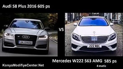 Audi S8 Plus 2016 Vs Mercedes S63 Amg  Test