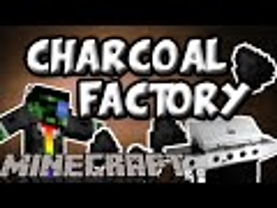 Minecraft Tutorial: Charcoal Factory (Charcoal Griller) WORKING