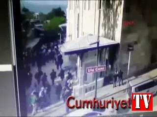 Bursa'daki patlama anı güvenlik kamerasında