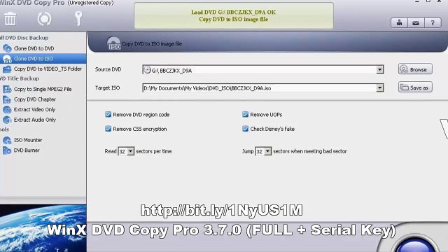 WinX DVD Copy Pro 3.7.0 (FULL + Serial Key)