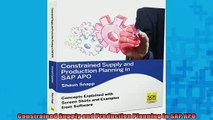 Free PDF Downlaod  Constrained Supply and Production Planning in SAP APO  DOWNLOAD ONLINE