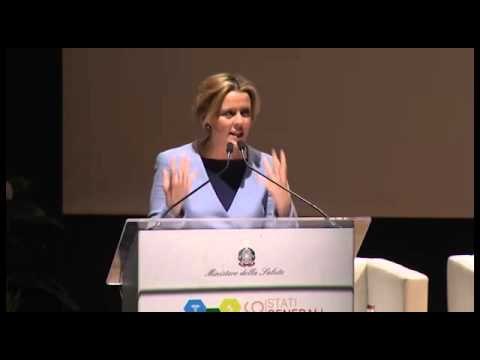 Roma - Stati Generali della Ricerca Sanitaria - Il Ministro Beatrice Lorenzin (27.04.16)