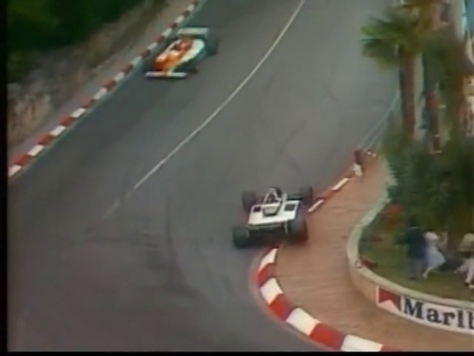 Formula1 Monaco 1982 Final laps crashes
