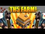 Clash Of Clans - New update - NEW TOWN HALL 5 TH 5 WAR FARMING BASE ANTI GIANT WIZARD HEALER