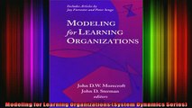 FREE PDF  Modeling for Learning Organizations System Dynamics Series  BOOK ONLINE