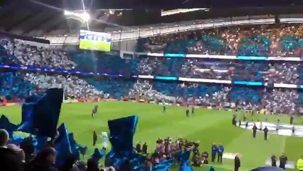 Amazing choreo Manchester City v Real Madrid 26.04.2016 Amazing atmosphere.