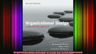 READ book  Organizational Design A StepbyStep Approach  BOOK ONLINE