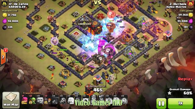Clash Of Clans - Queen + Healer War Clan 3 star TH 10, Combo siêu dị chỉ có thể là Việt Nam (Part 1)