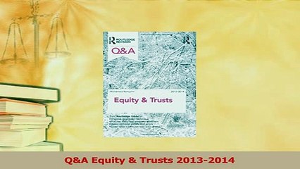 Read  QA Equity  Trusts 20132014 Ebook Free
