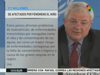 ONU informa que Centroamérica ha sufrido más los estragos de "El Niño"