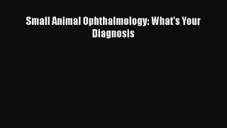 Read Small Animal Ophthalmology: What's Your Diagnosis PDF Free