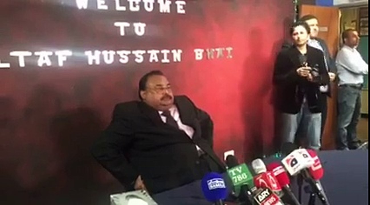 Altaf Hussain warning his rivals, inciting his workers to violence.